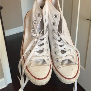 White Converse Chuck Taylor High Tops